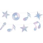 Girlanda Disco stříbrá 110 cm – Zboží Dáma