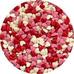 Dortisimo 4Cake Cukrová srdíčka bílá, růžová a červená (50 g) – Zboží Dáma