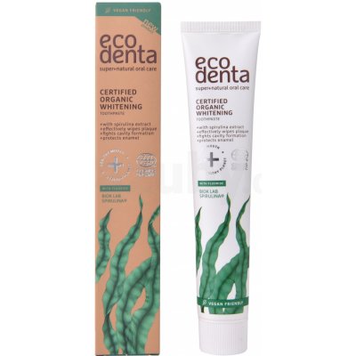 Ecodenta Certified Organic Whitening Toothpaste with Spirulina 75 ml