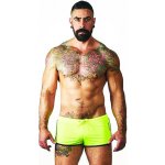 Pánské boxerky se síťovanou vložkou (neonově žlutá/černá) zn. Mister B – Zboží Dáma