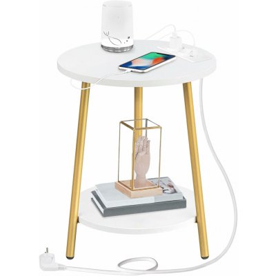 Vasagle Luretta 40 cm bílý/zlatý – Hledejceny.cz