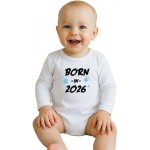 Dětské body s potiskem New Baby BORN IN 2025 blue – Zboží Dáma