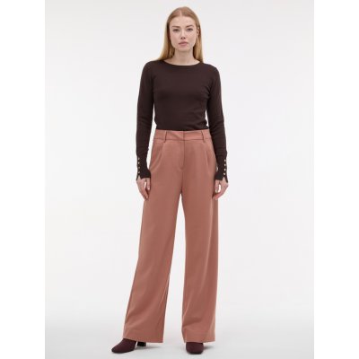 Orsay dámské široké kalhoty hnědé – Sleviste.cz
