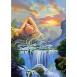 Norimpex Diamantový obrázek malování 30 x 40 cm Vodopády s dívkou – Hledejceny.cz