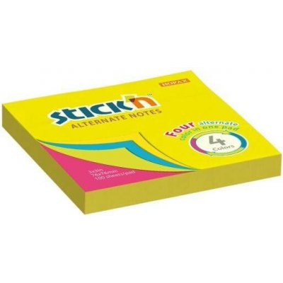 Samolepící bločky Stickn´n by Hopax Alternate 76x76mm/neonové barvy – Hledejceny.cz