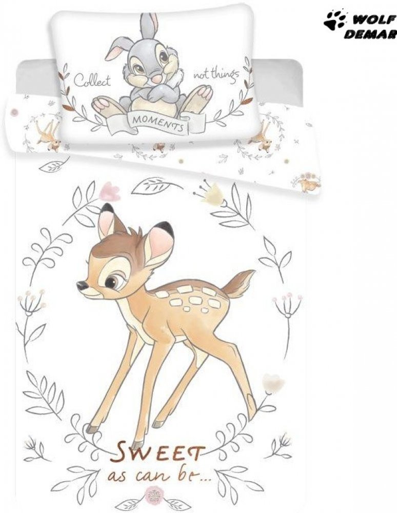 Jerry Fabrics povlečení Bambi Sweet 100x135 cm 40x60 cm | Srovnanicen.cz