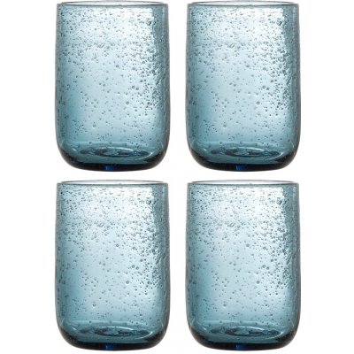 Bloomingville Set čtyř modrých sklenic Tabby 330 ml – Hledejceny.cz