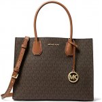 Michael Kors Mercer large logo satchel kabelka brown acorn hnědá – Hledejceny.cz