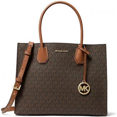 Michael Kors Mercer large logo satchel kabelka brown acorn hnědá – Hledejceny.cz