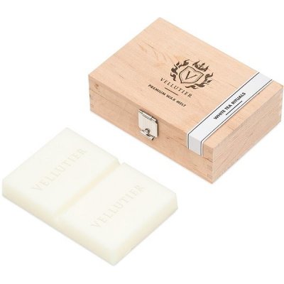Vellutier Vosk Vonný v dřevěné krabičce White Tea Rituals 50 g – Hledejceny.cz