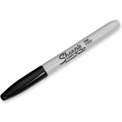 Sharpie Fixa černá s tenkou špičkou 0,9mm – Zboží Mobilmania