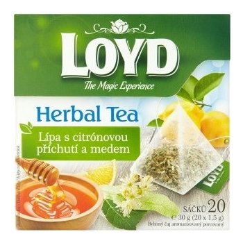 Loyd Herbal Tea lípa s citrónovou příchutí a medem 20 x 1,5 g