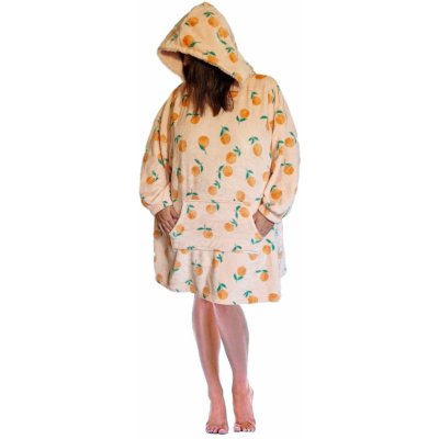 F&F 103 dámské župan ové pončo oranžové – Zboží Dáma