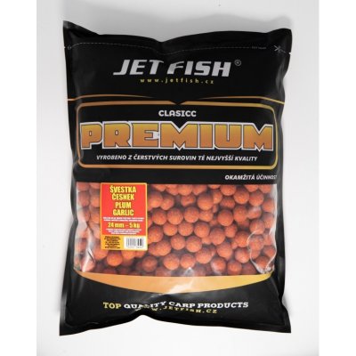 Jet Fish Premium clasicc Boilies 5 kg 24 mm ŠVESTKA ČESNEK – Hledejceny.cz