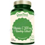 GreenFood Vitamin C 500 mg + Rosehip Extract 60 kapslí – Hledejceny.cz