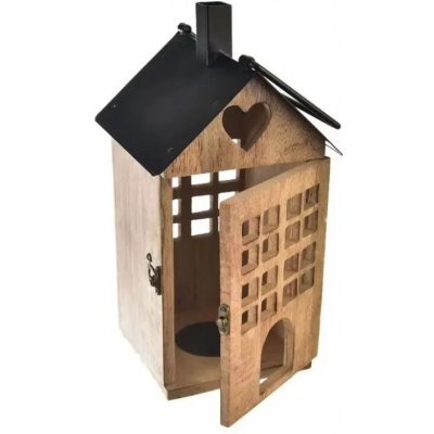 Lucerna mango/kov BLACK 18x18x36 cm – Hledejceny.cz