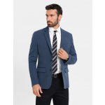 Ombre Elegant men's SLIM FIT jacket with rayon dark blue modrá – Zboží Dáma