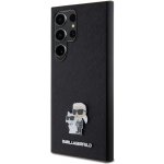 Karl Lagerfeld PU Saffiano Metal Karl and Choupette Samsung Galaxy S24 Ultra černé – Zboží Živě