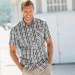 Blancheporte Kostkovaná košile s krátkými rukávy šedá – Hledejceny.cz