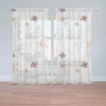 Sablio Záclony Romantické květy: 2ks 150x250cm – Hledejceny.cz