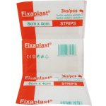 FIXAplast textil.náplast s polštářkem 8x4cm 3ks