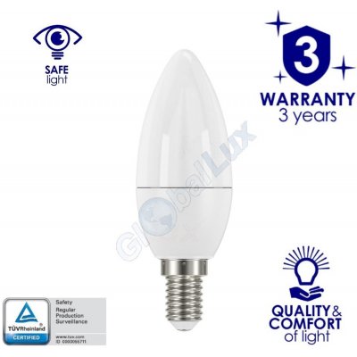 Kanlux LED žárovka iQ-LED Candle C37 5,5W, 490lm, E14, studená bílá