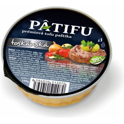 Veto Patifu Paštika tofu toskánská 100 g – Sleviste.cz