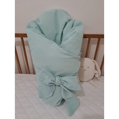 Pro útulný domov Povlak na péřovou zavinovačku Mušelínový mentolový – Zboží Dáma