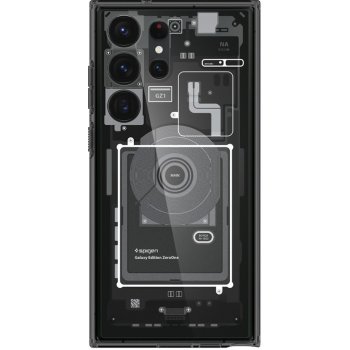 Pouzdro Spigen Ultra Hybrid zero one ochranné Samsung Galaxy S23 Ultra černé