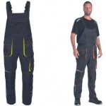 Cerva Montérky s laclem EMERTON Stretch černá/žlutá – Zboží Mobilmania