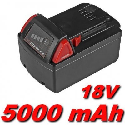 TopTechnology Milwaukee M18, M18 XC, 48-11-1840, 48-11-1828, M18B4 5000mAh 18V Li-Ion - neoriginální – Hledejceny.cz