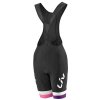 Cyklistické kraťasy Liv Race Day BIB black/purple/hot pink