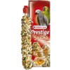 Vitamíny a doplňky stravy pro ptáky Versele-Laga Prestige Sticks tyčinky ořechové medové pro velké papoušky 140 g