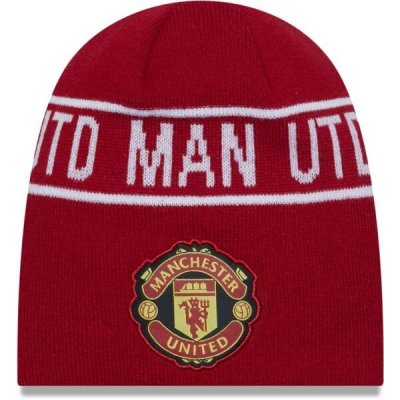 New Era WRDMRK SKULL BEANIE MANCHESTER UNITED Pánský kulich červená – Zboží Mobilmania