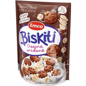 Emco Biskiti čokoládové s lupínky 350 g