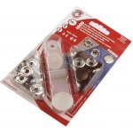 Prima-obchod Kovové druky Ø15 mm barevný lak černá 1karta – Zboží Dáma