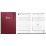 David Luxi A5 Denní 2026 bordó – Zboží Dáma