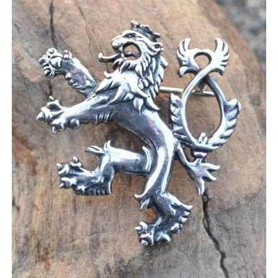 Drakkaria ČESKÝ LEV stříbrná brož P4004 – Sleviste.cz