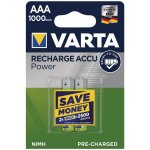 Varta Power AAA 1000 mAh 2ks 5703301402 – Zboží Mobilmania