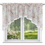 BytoTex Dekorační krátká záclona s květinami L 924, 300x140 cm – Hledejceny.cz