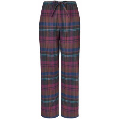 Ing. Lubomír Horký dámské flanelové domácí kalhoty kárované fialová oblečení – Hledejceny.cz