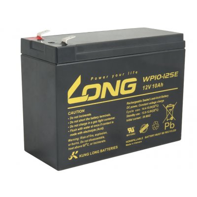 Long 12V/10Ah DeepCycle AGM F2; PBLO-12V010-F2AD – Sleviste.cz
