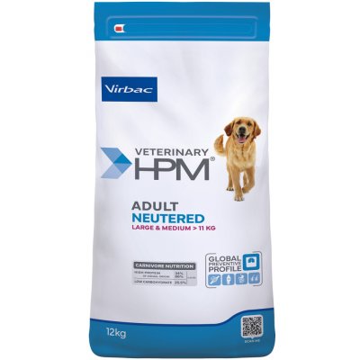 Virbac Veterinary HPM Adult Neutered Large & Medium Dog 12 kg – Hledejceny.cz