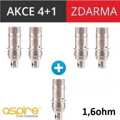 aSpire Nautilus BVC žhavící hlava nerez 1,6ohm 5ks – Zbozi.Blesk.cz