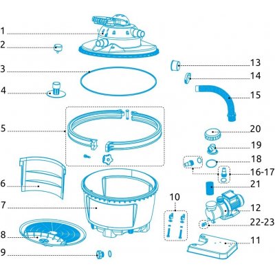Marimex 10604277 Mechanická ucpávka - hřídel a turbína k čerpadlu Prostar 4 (od r. 2015) - – Zboží Dáma