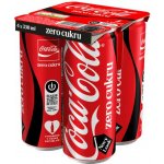 Coca Cola Zero 4 x 330 ml – Sleviste.cz
