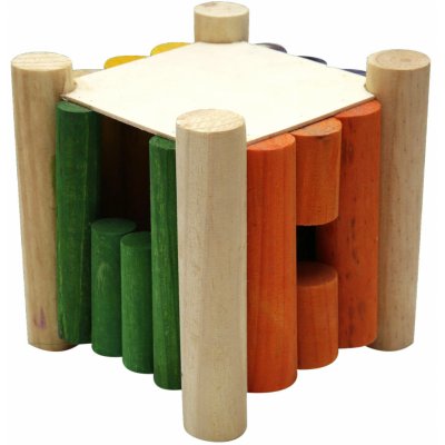 Huhubamboo Hr.HUHU HL drevene krmitko velke 15 x 15 x 15 cm – Zboží Mobilmania