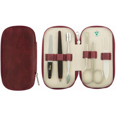 Dup Manikúra Angelika koženková 6 dílná sada bordó 230402-367 – Hledejceny.cz