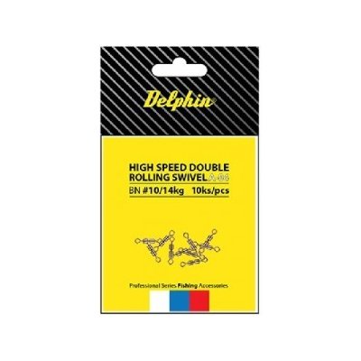 DELPHIN Dvojobratlík High Speed Double Rolling Swivel vel.8 19kg – Zboží Mobilmania