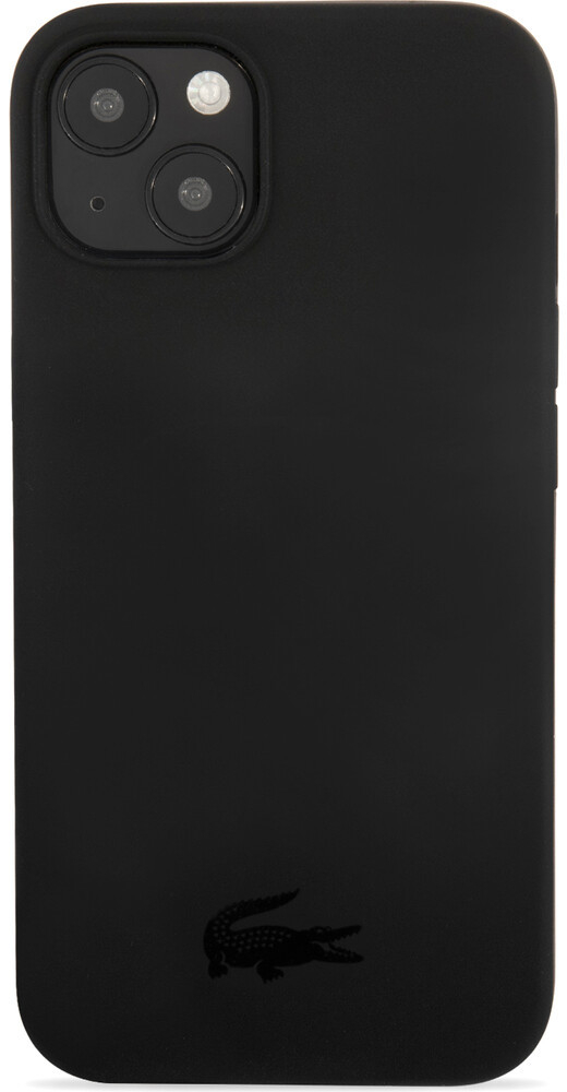 Pouzdro Lacoste Liquid Silicone Glossy Printing Logo iPhone 13 mini černé